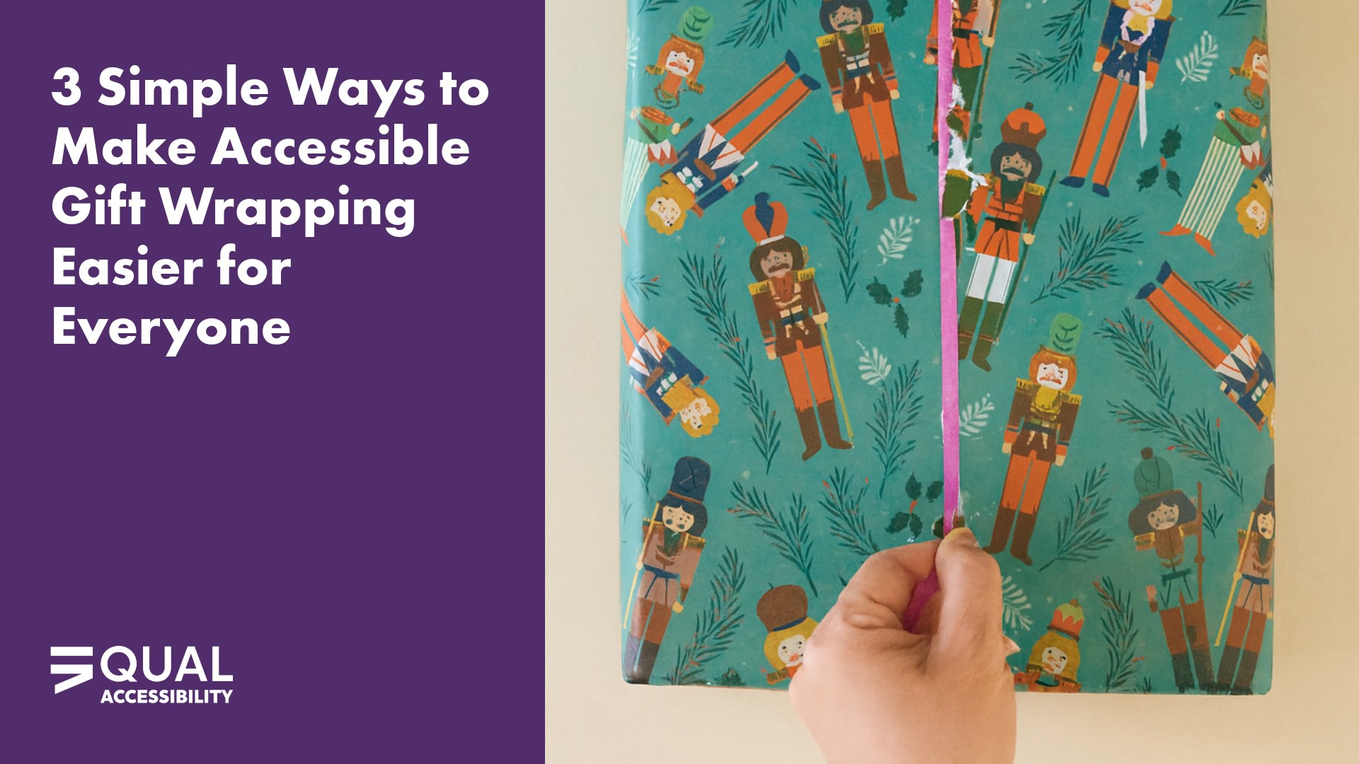 Accessible gift wrapping