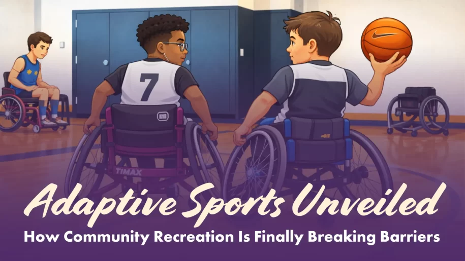 Adaptive Sports youth basketball players